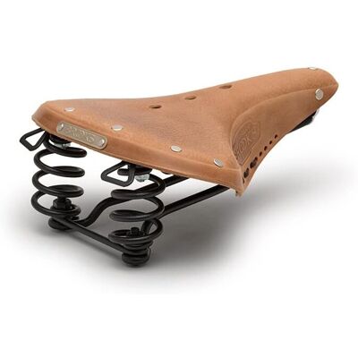 Sillín de Ciclismo Brooks England B67 con Rieles de Acero - Marrón Oscuro Ancho Sillín de Ciclismo Brooks England B67 con Rieles de Acero - Marrón Oscuro Ancho