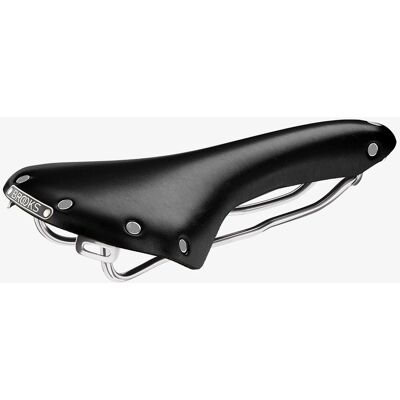Brooks Classique Noir Selle de Vélo Chromée - Selle de Vélo Brooks Classique Noir Selle de Vélo Chromée - Selle de Vélo