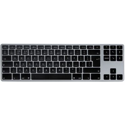 Matias Modell FK408BTB - Kabellose Aluminium-Bluetooth-Tastatur - Vollgröße Pfeiltasten Matias Modell FK408BTB - Kabellose Aluminium-Bluetooth-Tastatur - Vollgröße Pfeiltasten
