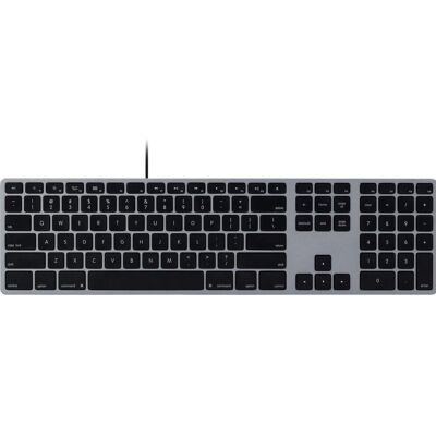 Clavier USB en aluminium étendu Matias FK318B-DE pour Mac OS - QWERTZ - Publicité Clavier USB en aluminium étendu Matias FK318B-DE pour Mac OS - QWERTZ - Publicité