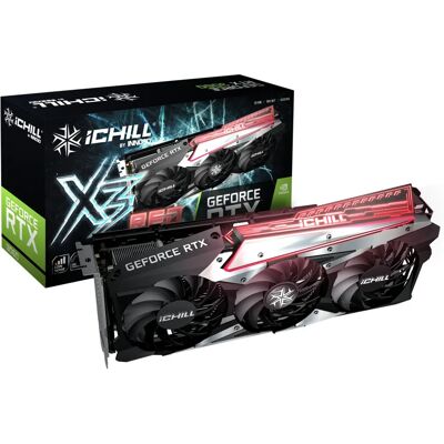 Inno3D GeForce RTX 3060 X3 Rouge - Carte Graphique 12GB GDDR6 Inno3D GeForce RTX 3060 X3 Rouge - Carte Graphique 12GB GDDR6