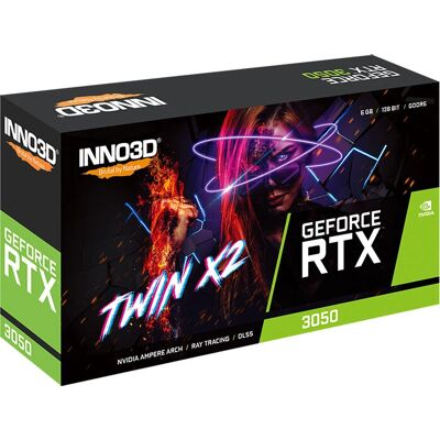 Inno3D GeForce RTX 3050 Twin X2 Carte Graphique - 6GB GDDR6 Inno3D GeForce RTX 3050 Twin X2 Carte Graphique - 6GB GDDR6