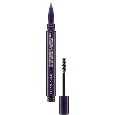 Kevyn Aucoin True Feather Brow Marker Gel Duo - Warm Brunette - Eyebrow Pen and Gel Kevyn Aucoin True Feather Brow Marker Gel Duo - Warm Brunette - Eyebrow Pen and Gel