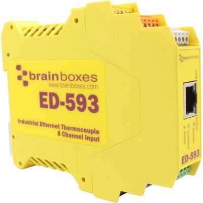 Brainboxes - ED-593 - 8x Thermoelemente - Ethernet - I/O-Modul Brainboxes - ED-593 - 8x Thermoelemente - Ethernet - I/O-Modul