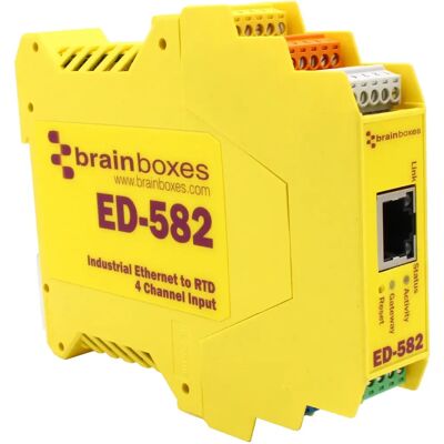 Brainboxes - ED-582 - Ethernet to RTD - I/O Module Brainboxes - ED-582 - Ethernet to RTD - I/O Module