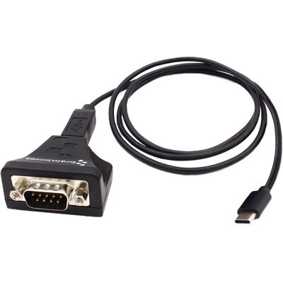 Brainboxes US-759 USB-C zu RS-232 Kabel - Schwarz Brainboxes US-759 USB-C zu RS-232 Kabel - Schwarz