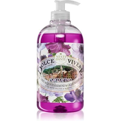 Nesti Dante Dolce Vivere Sapone liquido vegano - Portofino - acqua di rose e giglio marino - 500ml Nesti Dante Dolce Vivere Sapone liquido vegano - Portofino - acqua di rose e giglio marino - 500ml