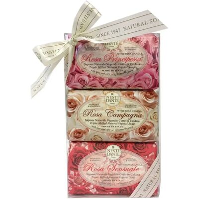 Coffret Cadeau de Savons Rose Nesti Dante - Soin Naturel Végan - Publicité Coffret Cadeau de Savons Rose Nesti Dante - Soin Naturel Végan - Publicité