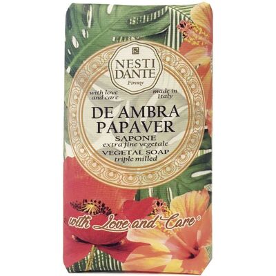 Nesti Dante Model De Ambra Papaver - Triple Milled Vegetal Soap - Seife Nesti Dante Model De Ambra Papaver - Triple Milled Vegetal Soap - Seife