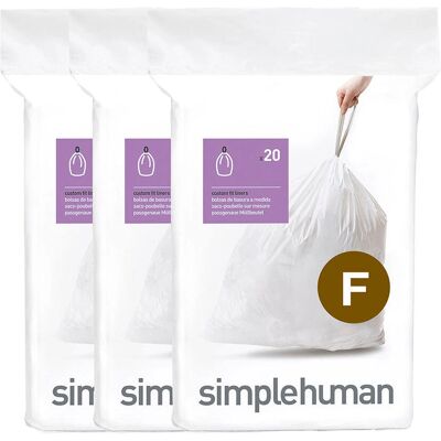 Simplehuman CW0165 Trash Bag 25L White - Trash Bags Simplehuman CW0165 Trash Bag 25L White - Trash Bags
