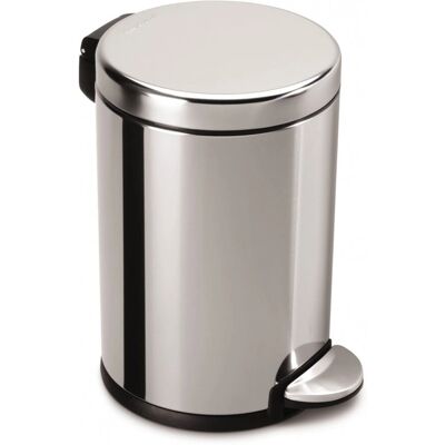 Simplehuman Mini Runde Treteimer 4,5 L Edelstahl Simplehuman Mini Runde Treteimer 4,5 L Edelstahl