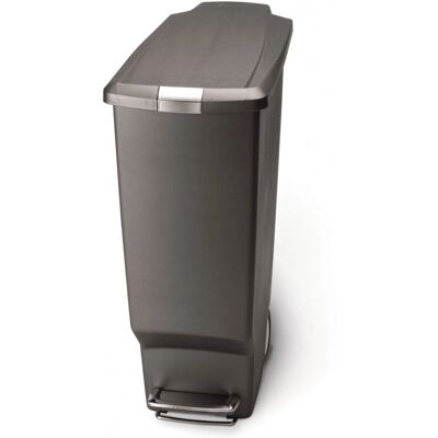 Simplehuman Slim Pedal Bin 40 L - Grey Simplehuman Slim Pedal Bin 40 L - Grey
