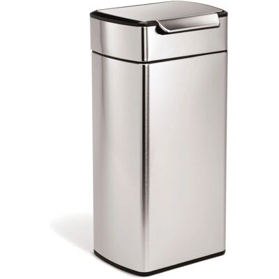 Simplehuman Touch Bar Bin 30 L Stainless Steel - Silver/Silver Simplehuman Touch Bar Bin 30 L Stainless Steel - Silver/Silver