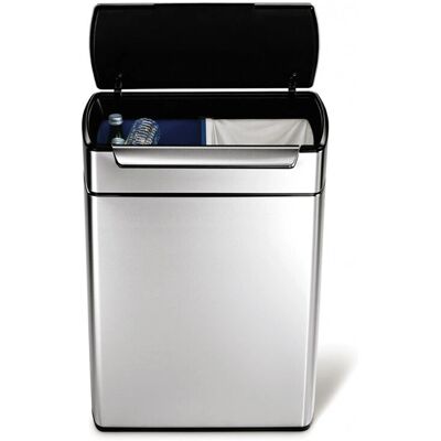 Simplehuman Touch Bar Recycler 48 L Brushed Steel Simplehuman Touch Bar Recycler 48 L Brushed Steel