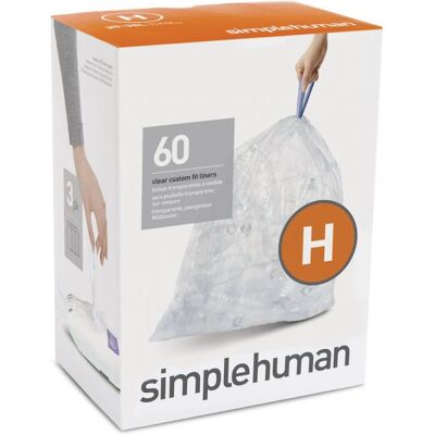 Simplehuman CW0286 Witte vuilniszakken - 30-35L Simplehuman CW0286 Witte vuilniszakken - 30-35L