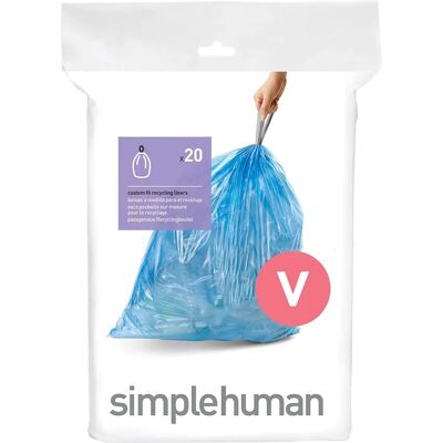 Simplehuman V Bin Liners - 20 Pack Simplehuman V Bin Liners - 20 Pack