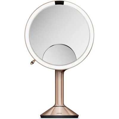 Simplehuman Różowe Złoto Sensor Trio Lusterko do Makijażu - 3x 5x 10x Powiększenie Simplehuman Różowe Złoto Sensor Trio Lusterko do Makijażu - 3x 5x 10x Powiększenie