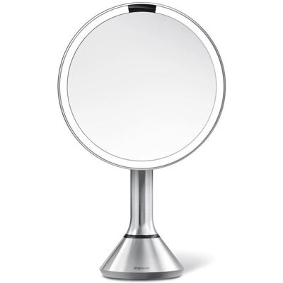 Simplehuman Sense tükör - Brushed acél, 20cm, LED, 5x nagyítás Simplehuman Sense tükör - Brushed acél, 20cm, LED, 5x nagyítás