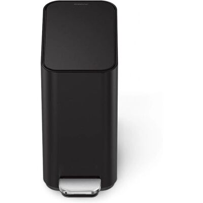Simplehuman CW2101 Cubo de basura - 5L Acero Negro Simplehuman CW2101 Cubo de basura - 5L Acero Negro