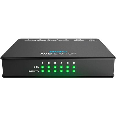 Switch MOTU AVB - 5 Ports Ethernet pour Audio/Video Switch MOTU AVB - 5 Ports Ethernet pour Audio/Video