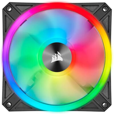 Corsair iCUE QL120 RGB Wentylator do obudowy - Oszałamiające RGB oświetlenie - 120mm Corsair iCUE QL120 RGB Wentylator do obudowy - Oszałamiające RGB oświetlenie - 120mm