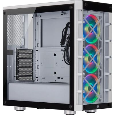 Corsair iCUE 465X RGB Mid-Tower ATX - Vit Corsair iCUE 465X RGB Mid-Tower ATX - Vit