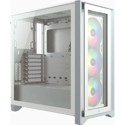 Corsair iCUE 4000X RGB Branco - Gabinete de PC Corsair iCUE 4000X RGB Branco - Gabinete de PC