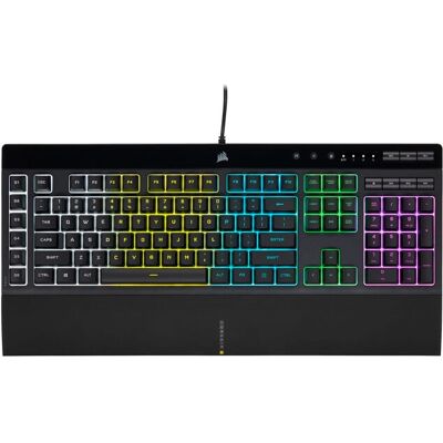 Tastiera Corsair K55 RGB PRO - Nera - USB QWERTY UK Inglese per gaming Tastiera Corsair K55 RGB PRO - Nera - USB QWERTY UK Inglese per gaming