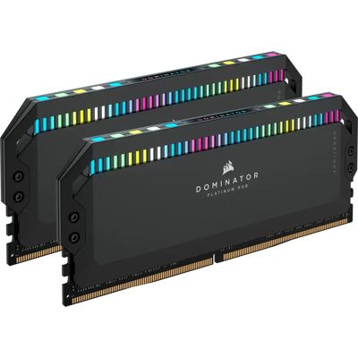 Corsair Dominator Platinum RGB 32GB DDR5 - Preto - Memória de Alto Desempenho Corsair Dominator Platinum RGB 32GB DDR5 - Preto - Memória de Alto Desempenho