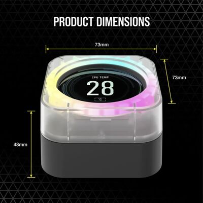 Écran LCD Corsair iCUE ELITE - Statut - Publicité Écran LCD Corsair iCUE ELITE - Statut - Publicité