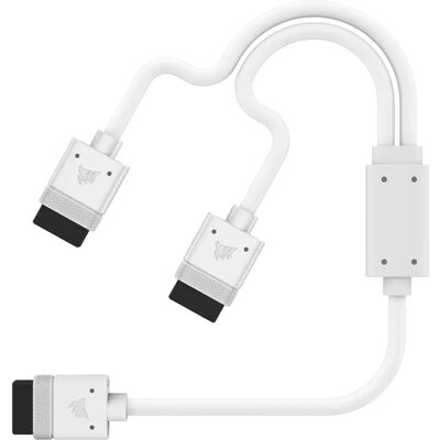 Corsair CL-9011132-WW Weiße Y-Kabel für iCUE LINK - Computergehäuseteil Corsair CL-9011132-WW Weiße Y-Kabel für iCUE LINK - Computergehäuseteil