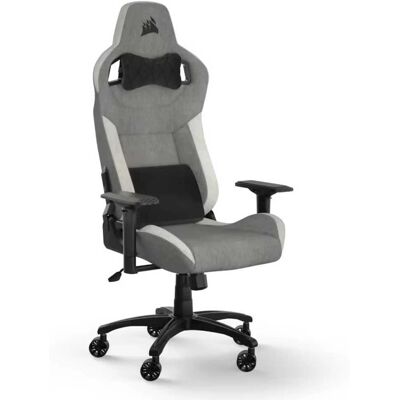 Chaise Gaming Corsair Gris/Argent T3 Rush - Chaise Gaming - Publicité Chaise Gaming Corsair Gris/Argent T3 Rush - Chaise Gaming - Publicité