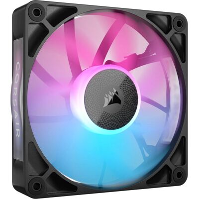Ventilador de gabinete Corsair iCUE LINK RX120 RGB - RGB, 120mm, Preto Ventilador de gabinete Corsair iCUE LINK RX120 RGB - RGB, 120mm, Preto