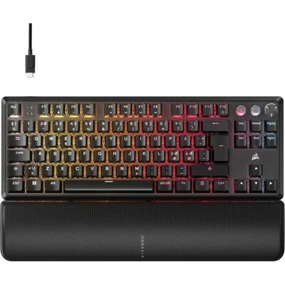 Corsair K70 PRO TKL - Gaming-tastatur - TKL - RGB - Svart Corsair K70 PRO TKL - Gaming-tastatur - TKL - RGB - Svart