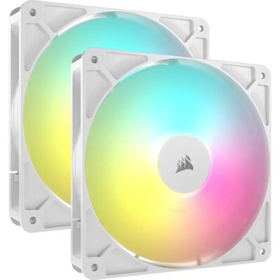 Corsair RS140 ARGB 14cm Weiß Doppelpack - Computer Gehäuselüfter Corsair RS140 ARGB 14cm Weiß Doppelpack - Computer Gehäuselüfter