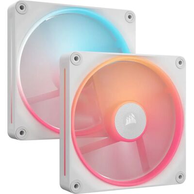 Corsair iCUE LINK LX140-R RGB Computer case Fan - White - Dual 140mm - RGB Corsair iCUE LINK LX140-R RGB Computer case Fan - White - Dual 140mm - RGB