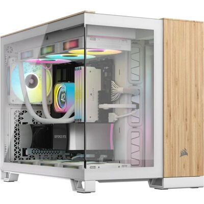 Corsair 2500X Micro ATX Dual Chamber PC-Gehäuse - Weiß Corsair 2500X Micro ATX Dual Chamber PC-Gehäuse - Weiß