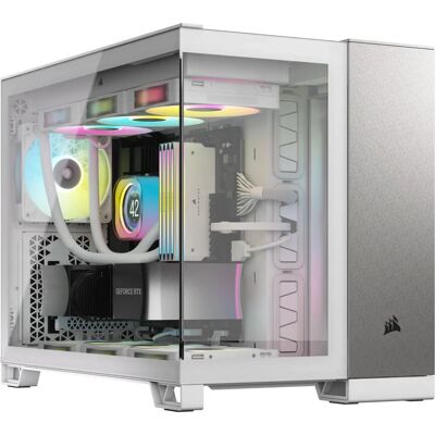 Corsair Modelo 2500X Gabinete Micro ATX - Cinza, Branco Corsair Modelo 2500X Gabinete Micro ATX - Cinza, Branco