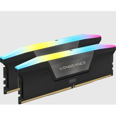 Mémoire Corsair Vengeance RGB DDR5 - 32GB 2x16GB - Noire - Haute Performance Mémoire Corsair Vengeance RGB DDR5 - 32GB 2x16GB - Noire - Haute Performance