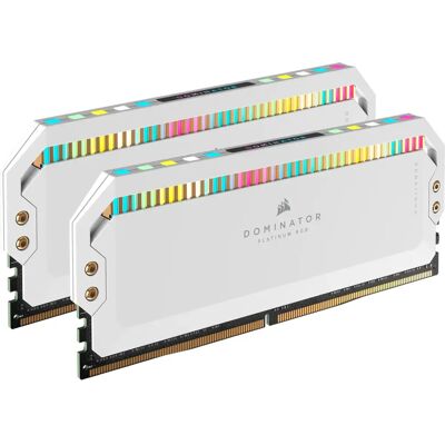 Corsair Dominator Platinum RGB DDR5 64GB - 5600MHz - Branco - Memória Corsair Dominator Platinum RGB DDR5 64GB - 5600MHz - Branco - Memória