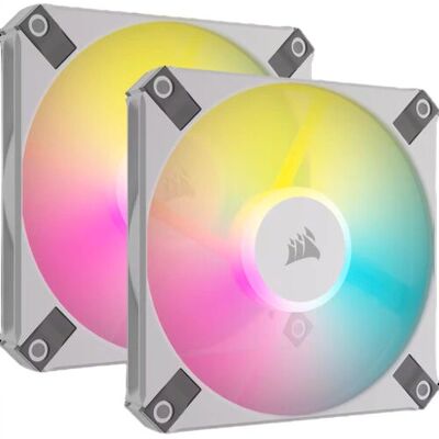 Corsair AF120 RGB Slim - Kompaktní 120mm ventilátor - Bílý Corsair AF120 RGB Slim - Kompaktní 120mm ventilátor - Bílý