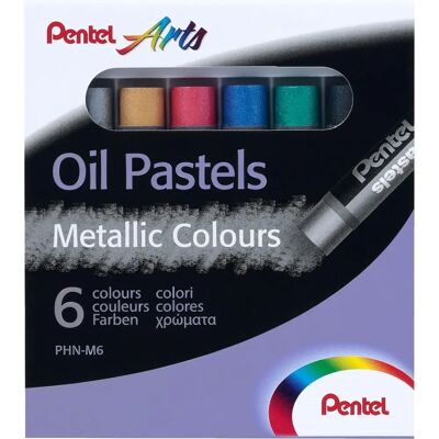 Set de Pasteles de Aceite Pentel - Colores Metálicos Brillantes - Materiales de Arte Set de Pasteles de Aceite Pentel - Colores Metálicos Brillantes - Materiales de Arte
