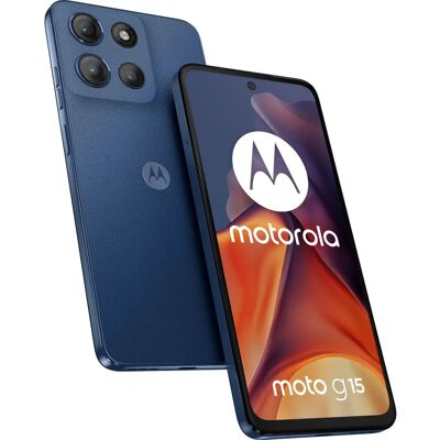 Motorola Moto G15 - 6,72 pulgadas - Cámara de 50 MP - 8 GB RAM - 512 GB - Navy - Teléfono inteligente Motorola Moto G15 - 6,72 pulgadas - Cámara de 50 MP - 8 GB RAM - 512 GB - Navy - Teléfono inteligente