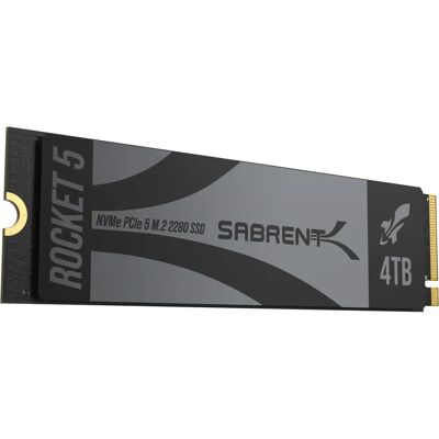 Sabrent SB-RKT5 4TB - Disque SSD PCIe 5.0 NVMe M.2 (2280) Sabrent SB-RKT5 4TB - Disque SSD PCIe 5.0 NVMe M.2 (2280)