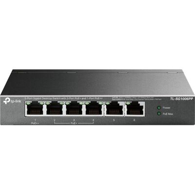 TP-Link - TL-SG1006PP - 6-Port PoE - Hallinnoimaton kytkin TP-Link - TL-SG1006PP - 6-Port PoE - Hallinnoimaton kytkin