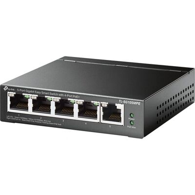 TP-Link TL-SG105MPE 5-portin Gigabit Ethernet PoE-kytkin - Verkkokytkin TP-Link TL-SG105MPE 5-portin Gigabit Ethernet PoE-kytkin - Verkkokytkin
