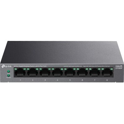 TP-Link LS108GP - 8-Port PoE+ - 65W Budget - Hálózati kapcsoló TP-Link LS108GP - 8-Port PoE+ - 65W Budget - Hálózati kapcsoló