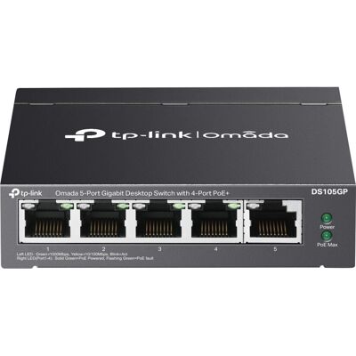 TP-Link - DS105GP - 4 PoE - 5-Port Switch - Publicité TP-Link - DS105GP - 4 PoE - 5-Port Switch - Publicité