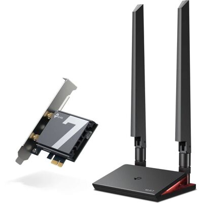 TP-Link TBE550E WiFi 7 PCIe Kaart - TriBand Bluetooth TP-Link TBE550E WiFi 7 PCIe Kaart - TriBand Bluetooth