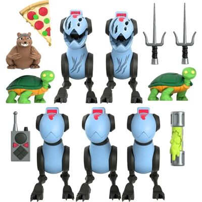 Super7 Teenage Mutant Ninja Turtles Mousers 5-pack - Action Figure Super7 Teenage Mutant Ninja Turtles Mousers 5-pack - Action Figure